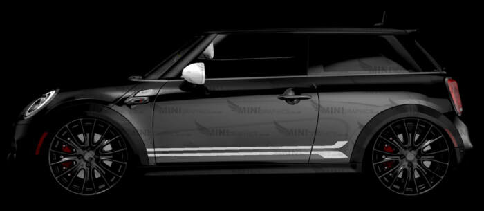 Dual Stripes mini side decals