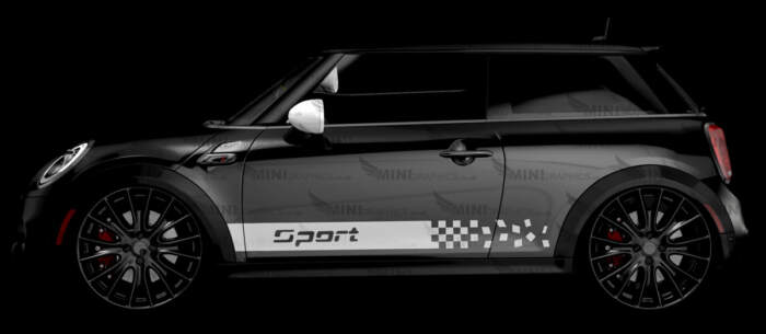 Sport checks mini side decals