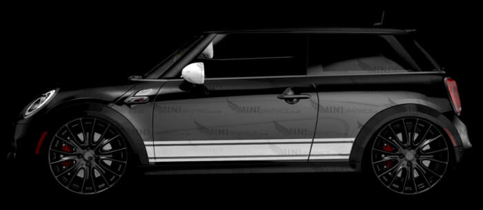 Triple Stripes mini side decals
