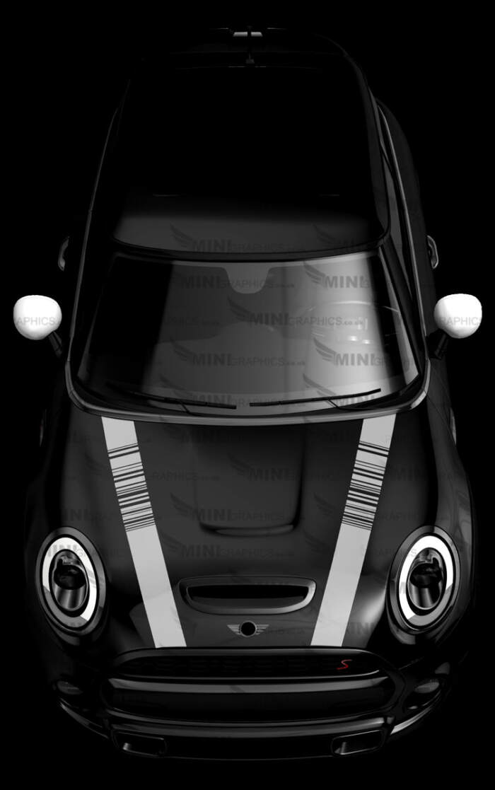 Barcode mini bonnet stripes