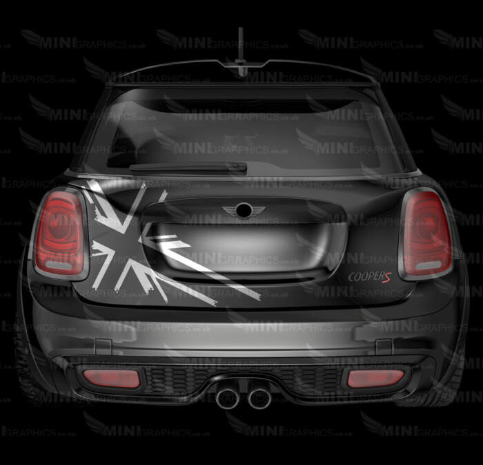 Grunge Union Jack boot Decal
