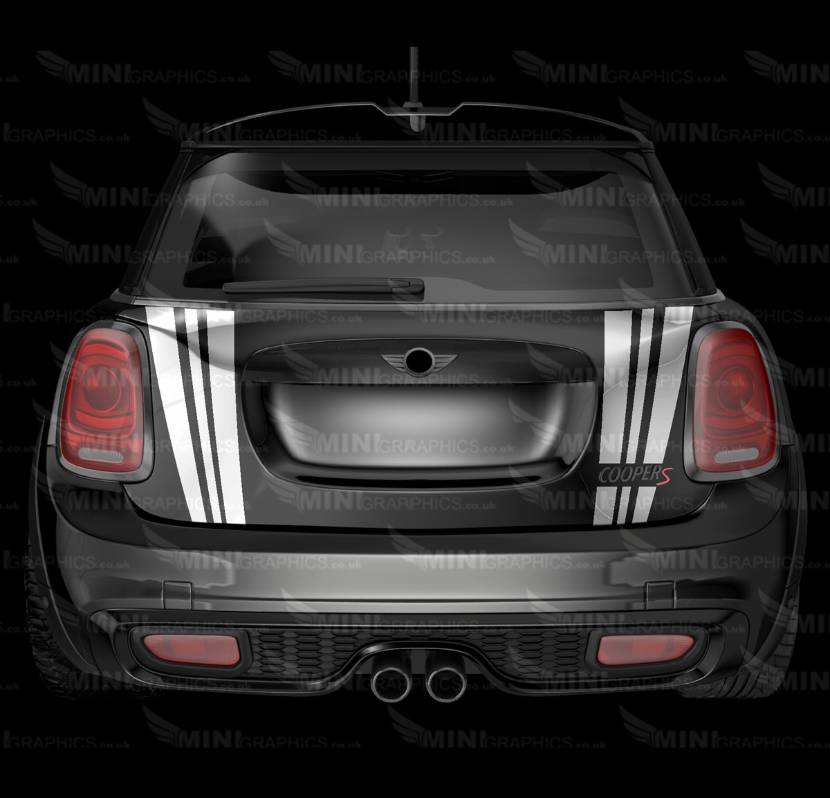 Wide Triple boot stripes